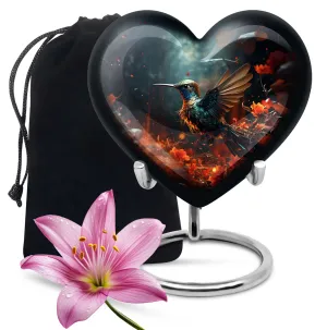 Whispering Wings - Hummingbird Commemorative Cremation Urn,