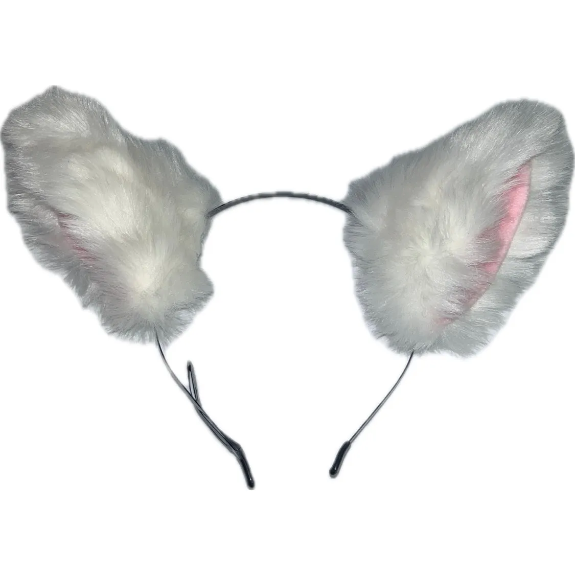 White Cute Soft Cat Ears