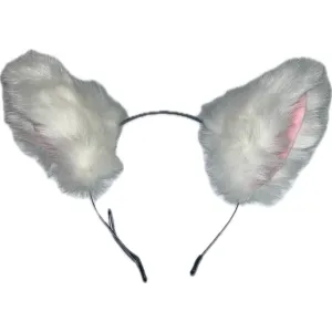White Cute Soft Cat Ears