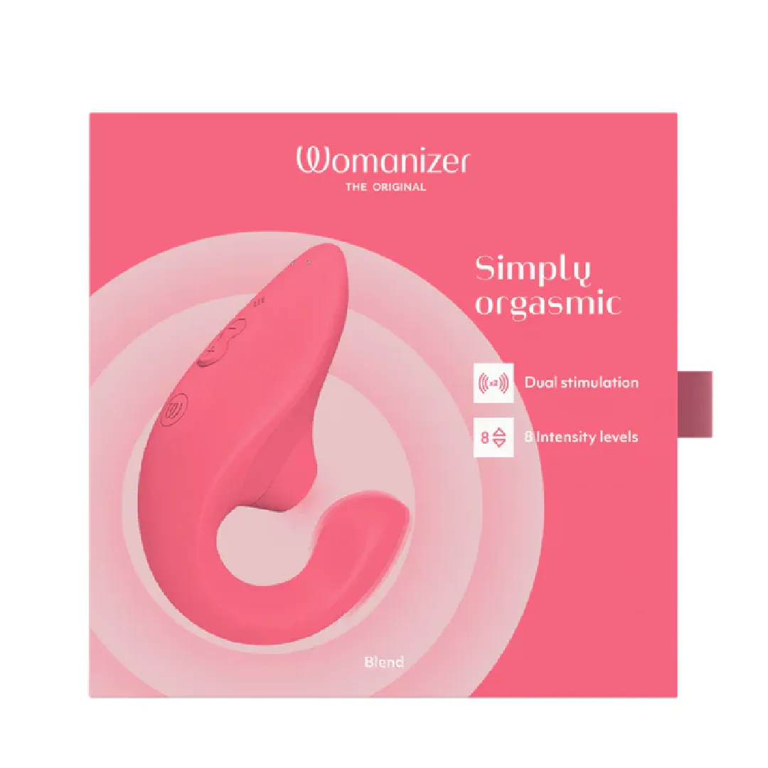 Womanizer Blend  Pleasure Air Clitoral & G-Spot Rabbit -  Rose