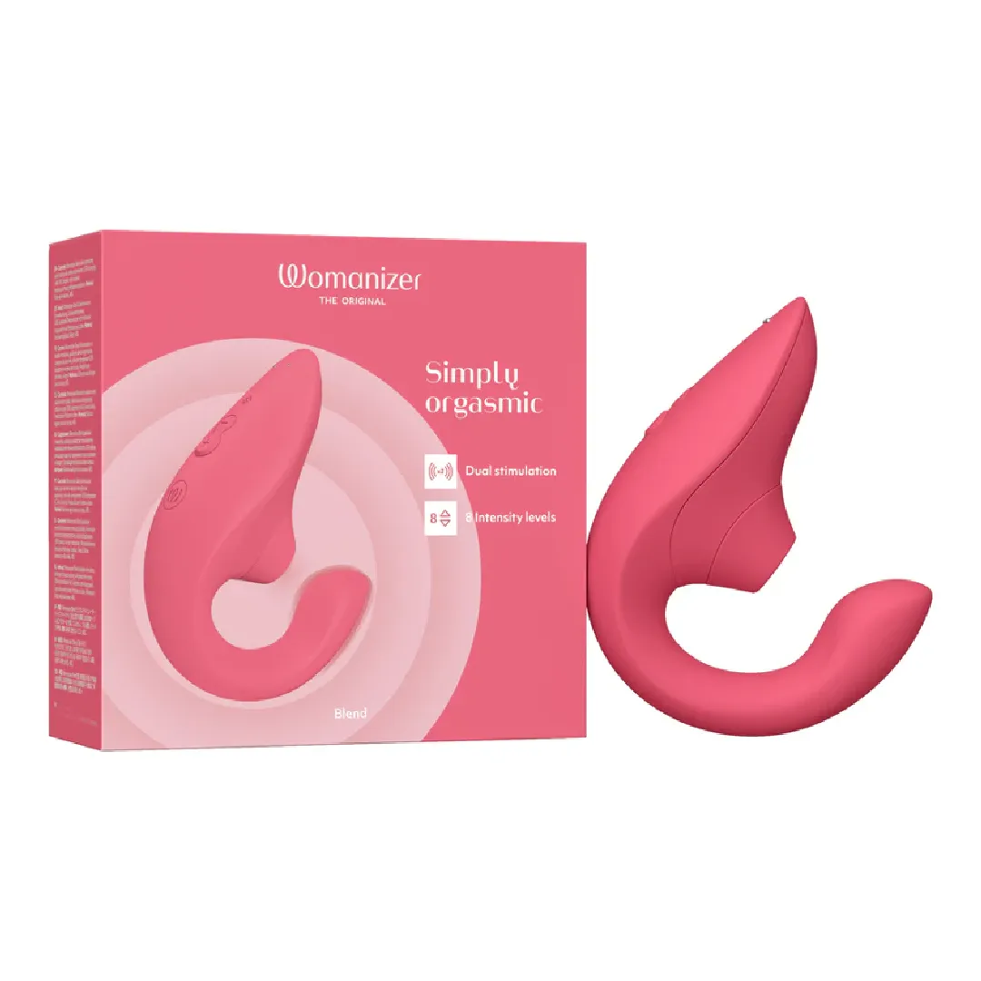Womanizer Blend  Pleasure Air Clitoral & G-Spot Rabbit -  Rose