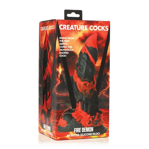 XR - Creature Cocks Fire Demon Monster Silicone Dildo 8.5 (Red)