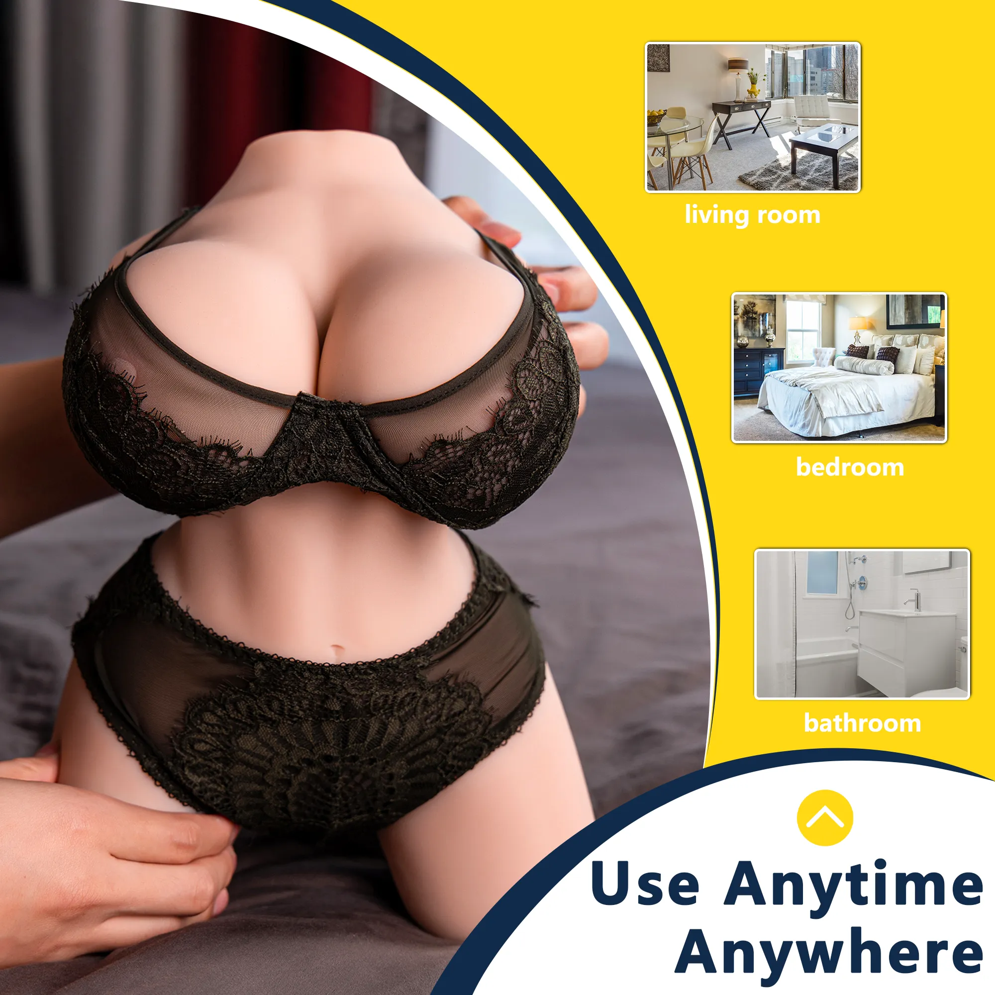 Yolanda(For EU Customers): 8.82lb Portable Mini Sex Doll Torso