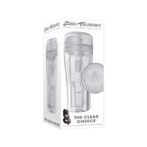 Zero Tolerance - The Clear Choice Stroker with Vibrating Cock Ring(Clear)